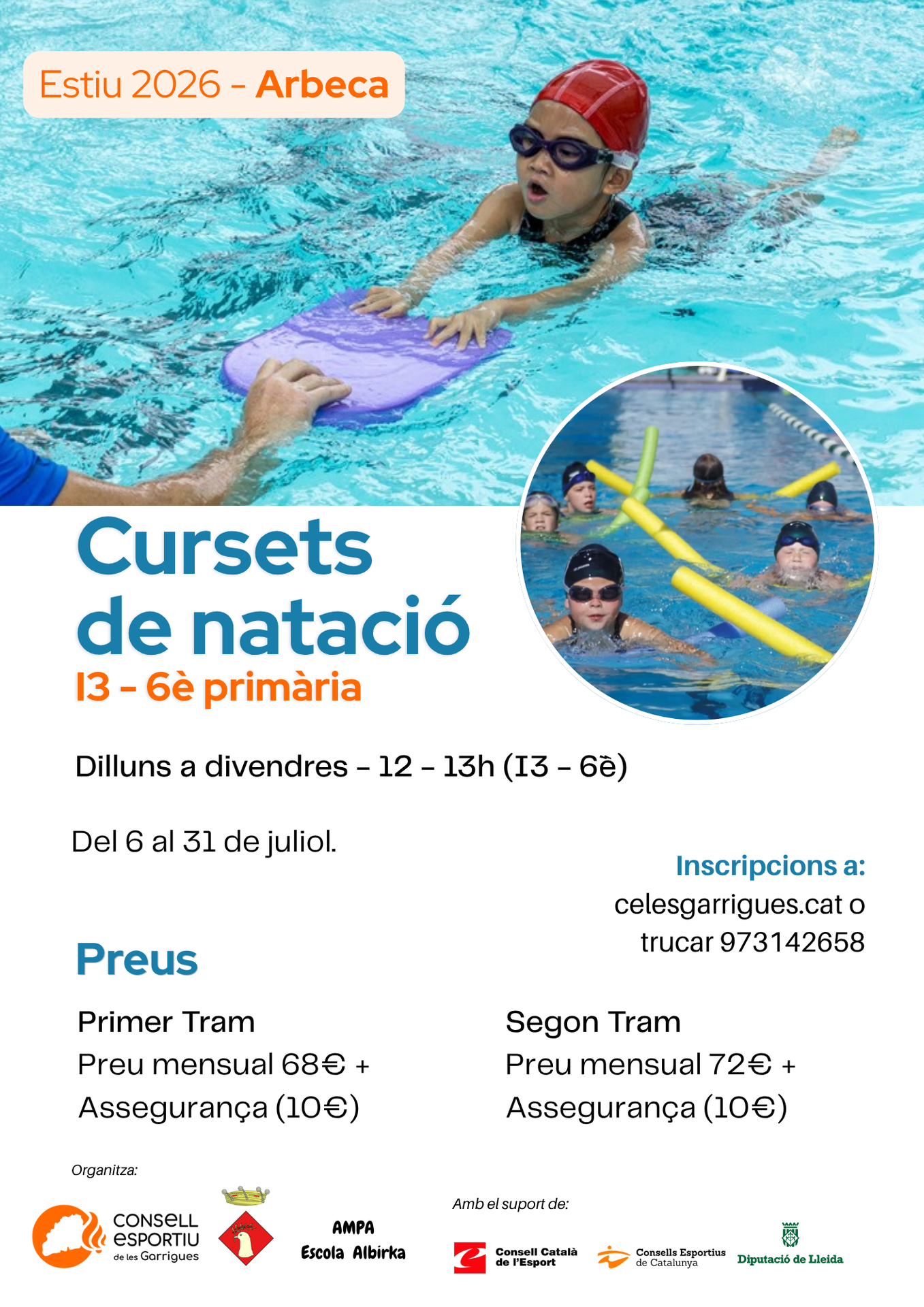 Curset de Natació 2026 -Arbeca