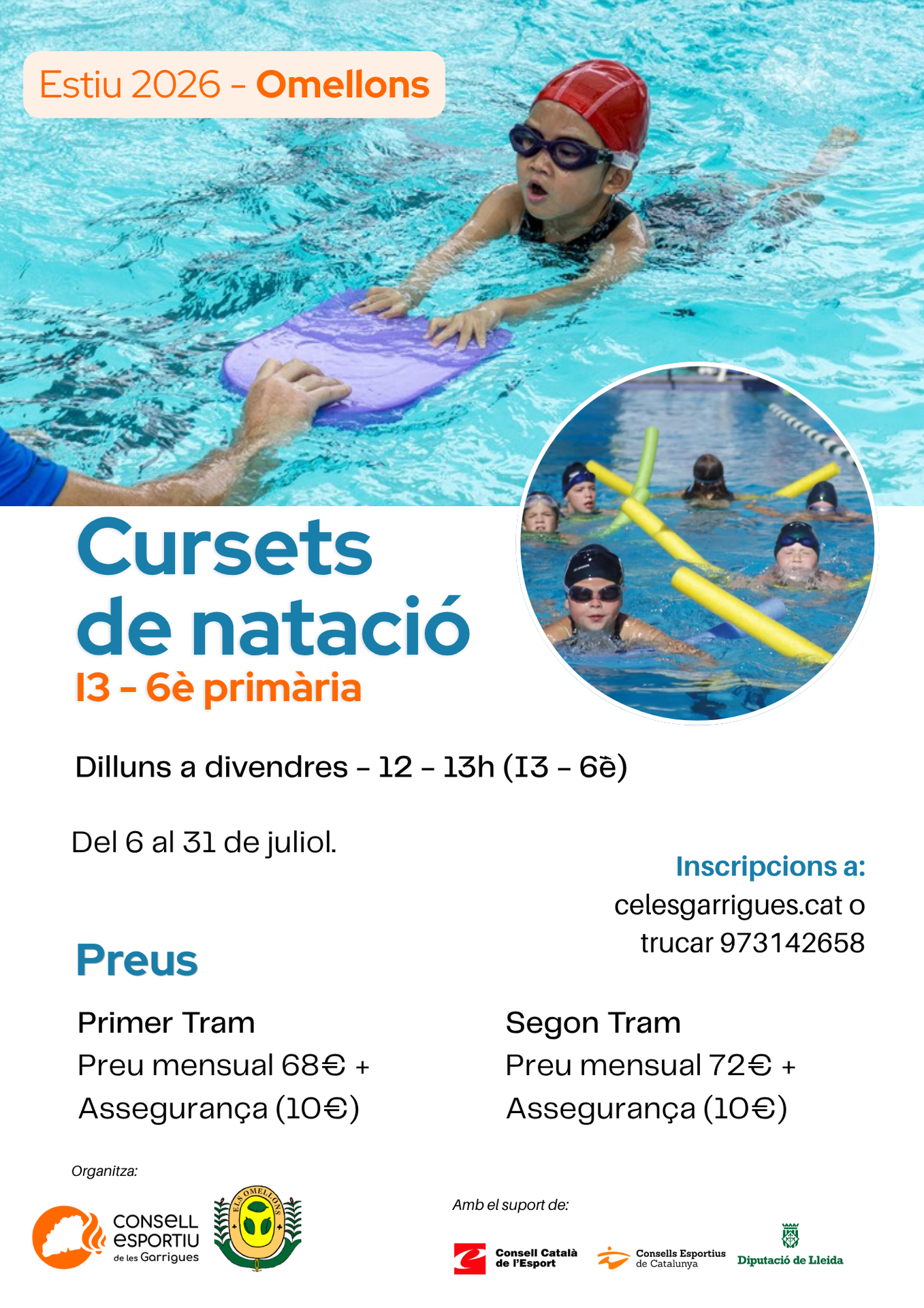 Curset de Natació 2026 -Omellons