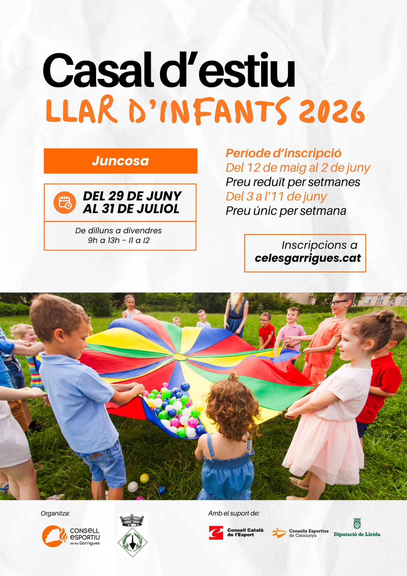 Casal d'Estiu 2026 - Llar d'infants - Juncosa