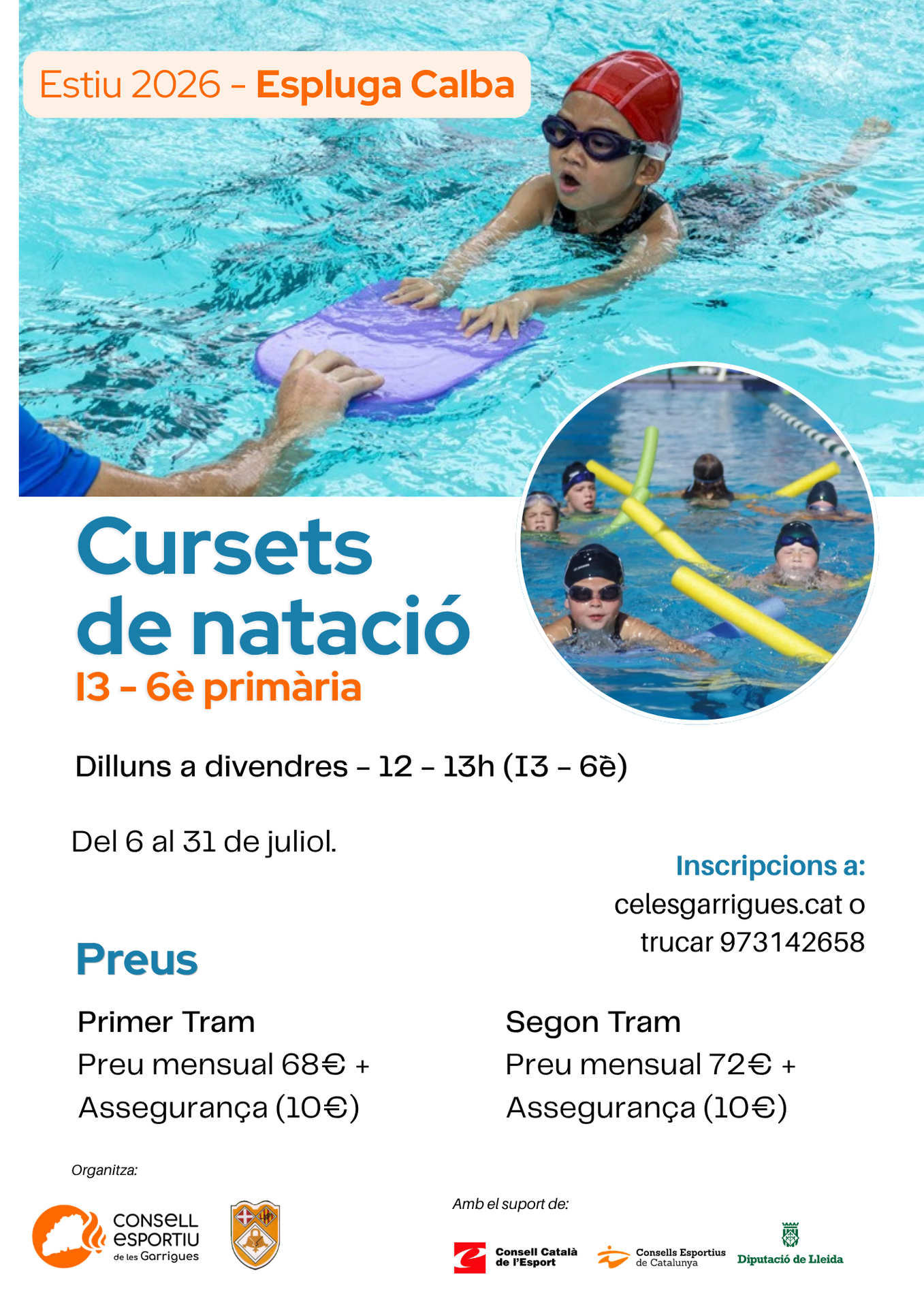 Curset de Natació 2026 -Espluga Calba