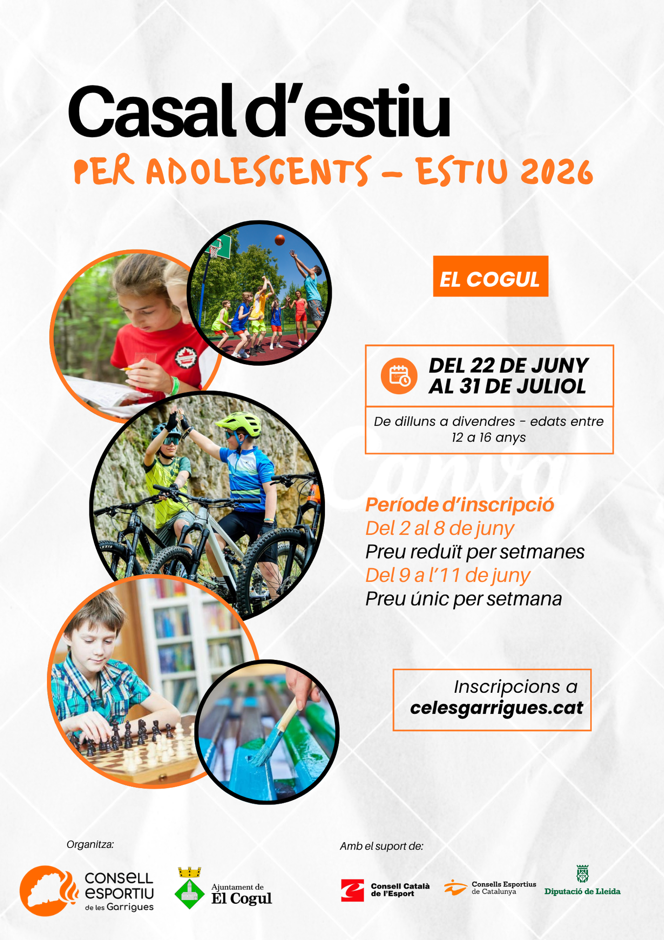 Casal d'Estiu 2026 - EL COGUL - CASAL ADOLESCENTS
